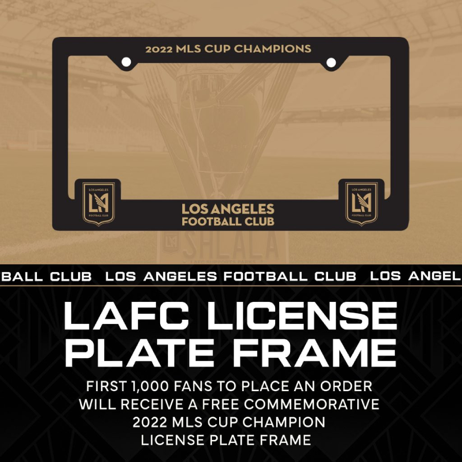 LAFC license plate frame