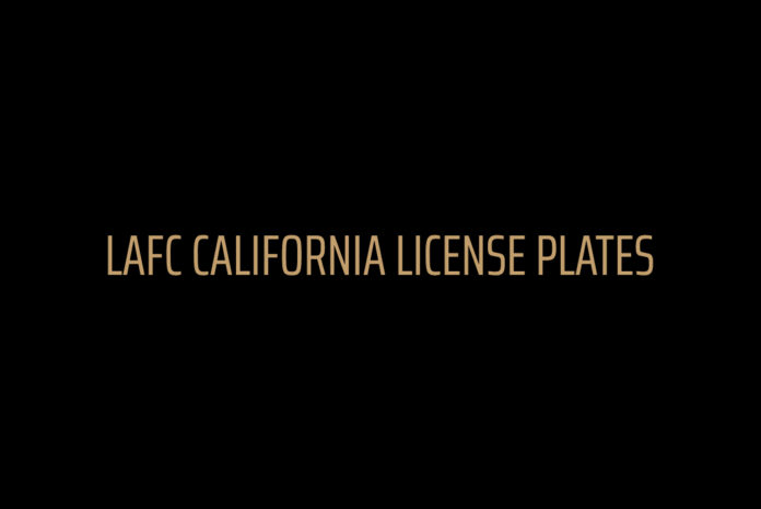 LAFC California License Plate