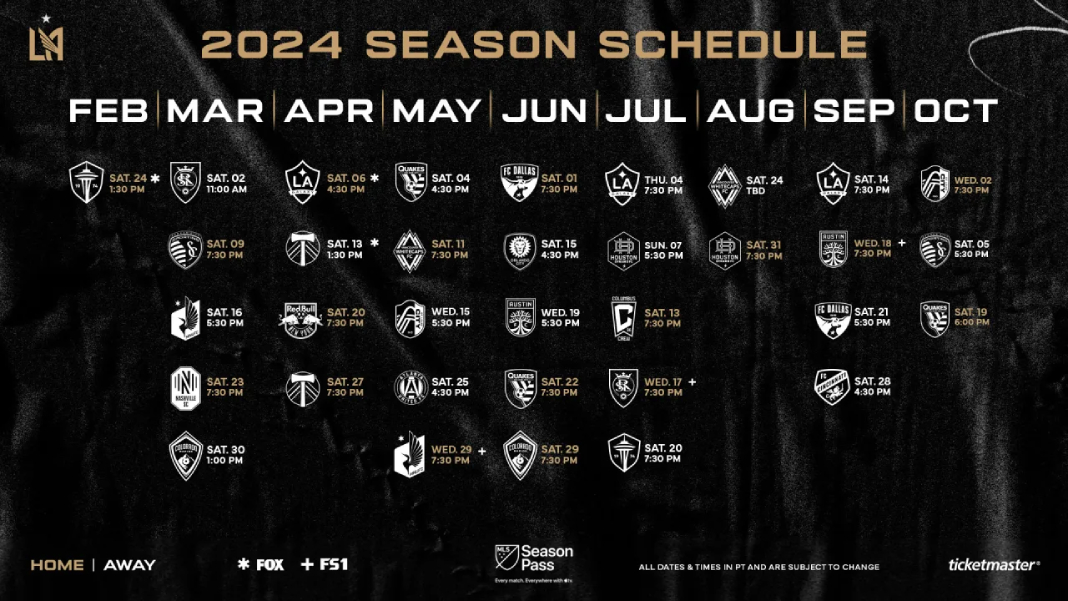 2024 LAFC regular season schedule